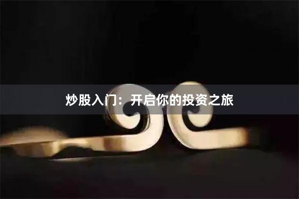 炒股入门：开启你的投资之旅